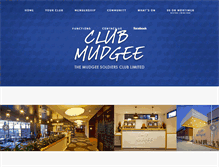 Tablet Screenshot of clubmudgee.com.au